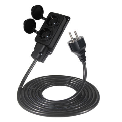 Cable de extensión de 3 pines EU de conector masculino a 2 de conector femenino 1,8 m