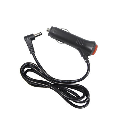 15A Extensión del encendedor de cigarrillos de fusible al ángulo derecho DC 2.1MM Jack Cigar Cable