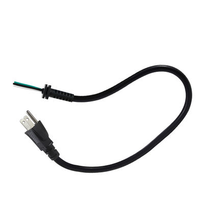 Conector de cableado abierto Norteamérica Canadá Cable de alimentación 3Pin Nema 5 15P Cordón de extensión