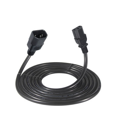 Cable de corriente alterna de 3 puntas enchufe eléctrico macho hembra C13 a C14 cable de alimentación