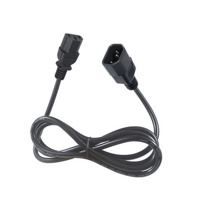 Cable de corriente alterna de 3 puntas enchufe eléctrico macho hembra C13 a C14 cable de alimentación