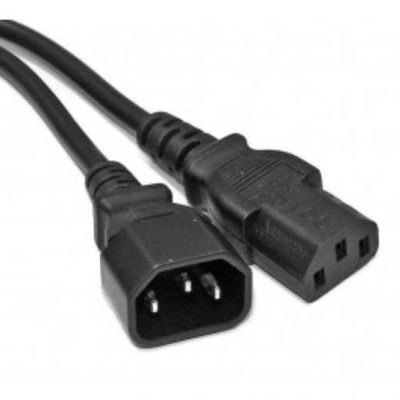 Cable de corriente alterna de 3 puntas enchufe eléctrico macho hembra C13 a C14 cable de alimentación