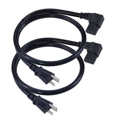 Us Ac 14 Awg Heavy Duty Negro Nema 515P a Iec320 C13 3 Fuentes de electrodoméstico