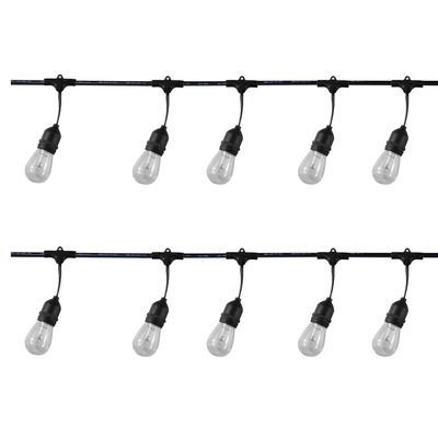 25FT 50FT 100FT G40 Globo de luz LED de cuerda luces de patio lámpara de cable de cable para la fiesta de bodas al aire libre