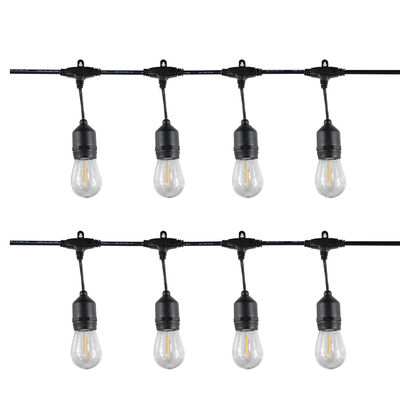 25FT 50FT 100FT G40 Globo de luz LED de cuerda luces de patio lámpara de cable de cable para la fiesta de bodas al aire libre
