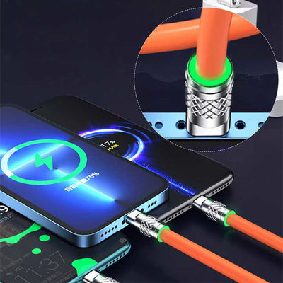 Cable de carga para dispositivos múltiples certificado CE con 3 puertos de carga simultáneos y cable trenzado de nylon duradero