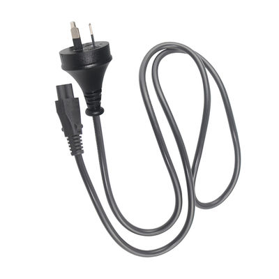 SAA Certificado AU 3P a IEC C5 Cordón de alimentación 2.5A 250V, 0.75mm2 H05VV-F para computadora portátil/impresora (3ft-15ft)