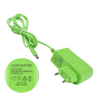 Eu 5Volt 2000Ma Enchufe Ac 100-240V a Usb-C 2A Adaptador de energía de conmutación 5V