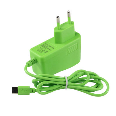 Eu 5Volt 2000Ma Enchufe Ac 100-240V a Usb-C 2A Adaptador de energía de conmutación 5V