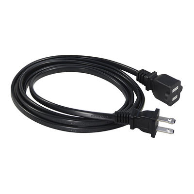 Cable de energía de repuesto delgado de 15A 125V NEMA 1-15P a 1-15R Cordón de extensión para electrónica pequeña / dispositivos portátiles