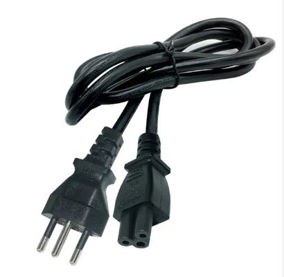 Cable de alimentación C13 de 3 puntas suizo de calidad industrial y impermeable negro con obturador de seguridad para computadoras/servidores