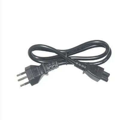 Cable de alimentación C13 de 3 puntas suizo de calidad industrial y impermeable negro con obturador de seguridad para computadoras/servidores