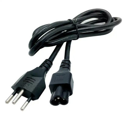 Cable de alimentación C13 de 3 puntas suizo de calidad industrial y impermeable negro con obturador de seguridad para computadoras/servidores