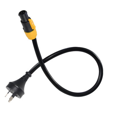 Certificado AS/NZS 3112 de alta calidad para XLR3 Cordón de alimentación femenino 10A 250V De servicio pesado para equipos de audio profesionales, uso en el escenario, equipo de DJ