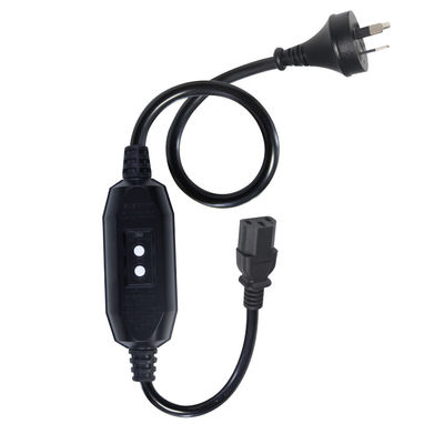 AU 3P a C13 Cordón de alimentación RCD enchufe de seguridad para computadoras Centros de datos con certificación estándar AU