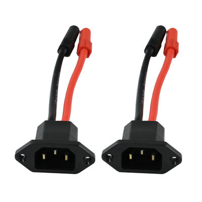 Kit de conector de cable de alimentación C14 a XT150 con macho (negro) y hembra (rojo) para sistemas de energía solar/vehículos eléctricos - cableado de trabajo pesado 14AWG