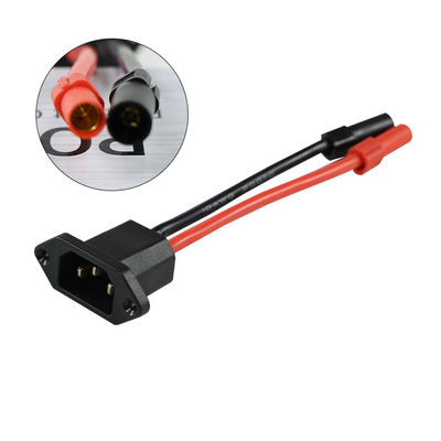 Kit de conector de cable de alimentación C14 a XT150 con macho (negro) y hembra (rojo) para sistemas de energía solar/vehículos eléctricos - cableado de trabajo pesado 14AWG