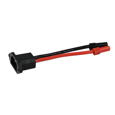 Kit de conector de cable de alimentación C14 a XT150 con macho (negro) y hembra (rojo) para sistemas de energía solar/vehículos eléctricos - cableado de trabajo pesado 14AWG