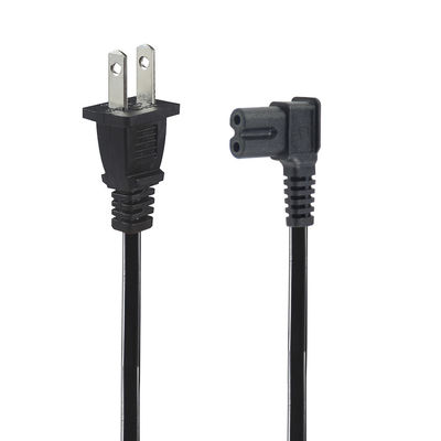 Cordón de alimentación US 2 pin a C7 para electrónica para el hogar / oficina con 125V 10A 1.5M