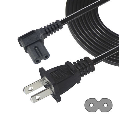 Cordón de alimentación US 2 pin a C7 para electrónica para el hogar / oficina con 125V 10A 1.5M