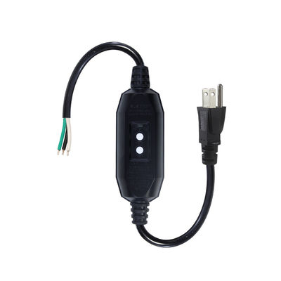 Cables de alimentación de uso pesado de grado industrial 18AWG NEMA 5-15P con protección RCD y extremos de alambre desnudo para maquinaria / electrodomésticos