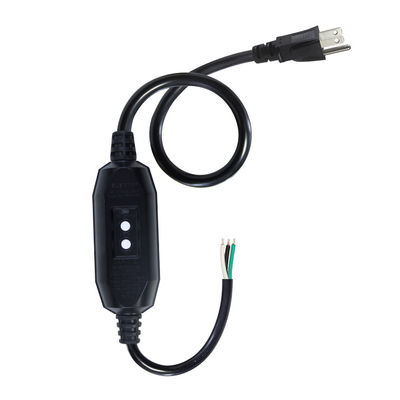 Cables de alimentación de uso pesado de grado industrial 18AWG NEMA 5-15P con protección RCD y extremos de alambre desnudo para maquinaria / electrodomésticos