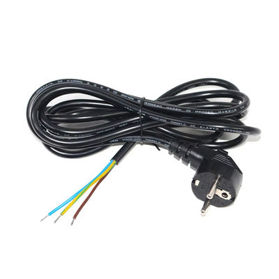 Conector europeo Schuko de conexión abierta 10A 250V Cables de cobre desnudo para uso industrial / doméstico CE RoHS Compatible