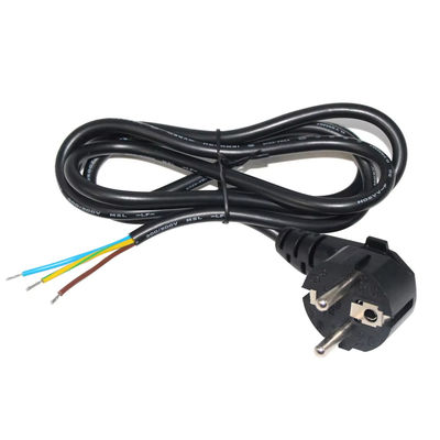 Conector europeo Schuko de conexión abierta 10A 250V Cables de cobre desnudo para uso industrial / doméstico CE RoHS Compatible
