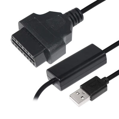 Cable de aumento de voltaje USB a OBD 5V a 12V Convertidor de paso a paso para sistemas de carga de vehículos con protección contra cortocircuito (entrada 5V salida 12V)