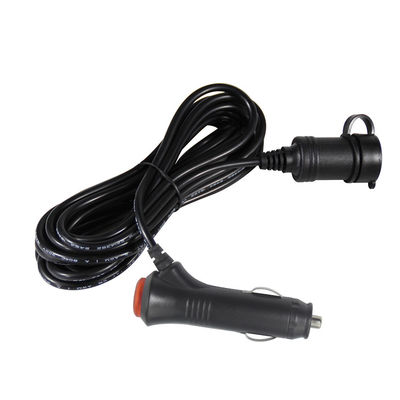 12V/24V del encendedor de cigarrillos para automóviles al cable de extensión del enchufe con puertos USB dobles para dispositivos de carga de camiones RV 10A 3Meter Certificado CE