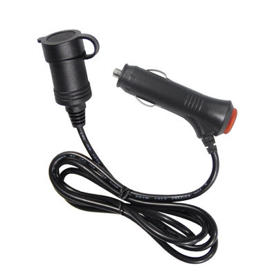 12V/24V del encendedor de cigarrillos para automóviles al cable de extensión del enchufe con puertos USB dobles para dispositivos de carga de camiones RV 10A 3Meter Certificado CE