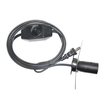NEMA 1-15P a E14 Cable de adaptador de enchufe con oscurecedor, convertidor de enchufe de alimentación para soporte de bombilla SPT-2 18AWG