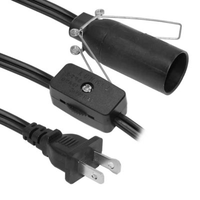 NEMA1-15P E14 convertidor de porta bombillas impermeable con cable de interruptor para el cableado de lámparas de interior 250V 15A