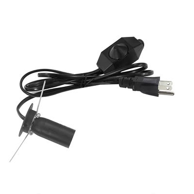 Adaptador de bombillas NEMA5-15P E14 ajustable Cable Conversor de enchufe atenuable con interruptor 303