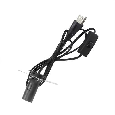 Adaptador de bombillas NEMA5-15P E14 ajustable Cable Conversor de enchufe atenuable con interruptor 303