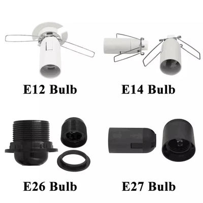 Cable regulable para el soporte de bombillas de EU Plug E27 con luz de techo para iluminación interior 220-240V resistente al calor