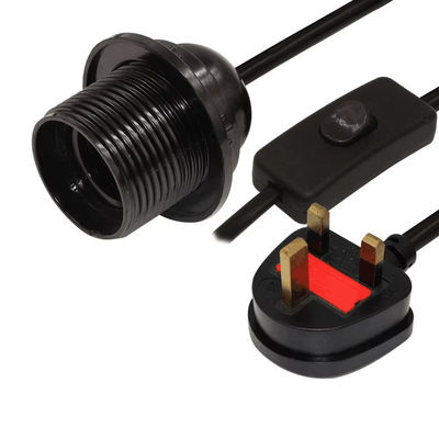 Reino Unido Conversor de toma de bombillas E26 con interruptor 303 y calificación de 250V para accesorios de iluminación interior