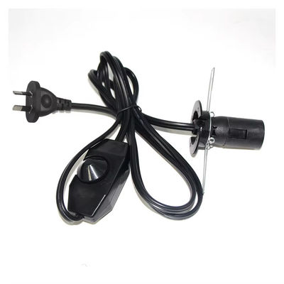 Portador de bombilla E14 giratorio ajustable con enchufe AU y interruptor de atenuación para iluminación del hogar y la oficina, 110-250V IP20 (certificado CE)