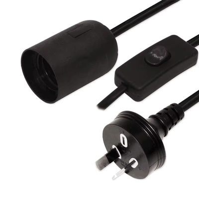 AU conexión a E27 convertidor de toma de luz, 303 adaptador de bombilla de interruptor 250V 10A para ventilador de techo / luminaria