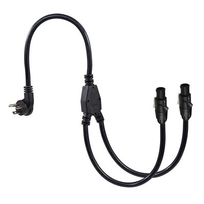 PowerCON Y splitter cable NEMA 5-15P a doble PowerCON de 1 hombre a 2 mujeres para iluminación de escenario y equipos de audio