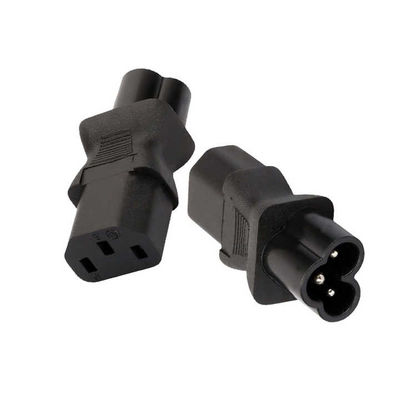 Adaptador de alimentación universal de alta corriente C13 a C6 Conector de entrada de 3 puntas para centros de datos / aparatos de oficina 100-240V 10A Certificado CE