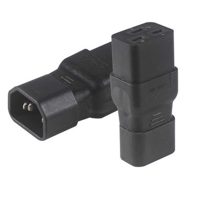 Adaptador de enchufe de 3 puntas C19 a C20 de grado industrial para centros de datos / racks de servidores, 15A 250V, certificado CE, diseño impermeable