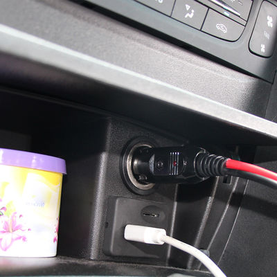 12V de carga pesada de hombre a hombre Car Charger cable para el suministro de energía del vehículo 16AWG de carga rápida y protección de sobrecarga (Negro)