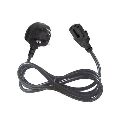 Reino Unido estándar C15 Cordón de alimentación caldera de trabajo pesado Plomo de 3 pines enchufe a IEC C15 Cable para la caldera de agua máquina de café con opciones