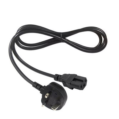 Reino Unido estándar C15 Cordón de alimentación caldera de trabajo pesado Plomo de 3 pines enchufe a IEC C15 Cable para la caldera de agua máquina de café con opciones