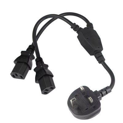 Reino Unido Cable PDU de conexión a cable de alimentación Multi C13 1.8M 250V 13A 16AWG para rack de servidores/UPS/centro de datos (BS1363/IEC 60320/RoHS)