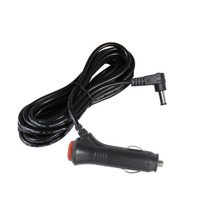 Cargador de automóviles en ángulo de 12V/24V con interruptor de encendido y apagado - Cordón de alimentación de CC de 90 grados para cargar dispositivos electrónicos de automóviles y USB