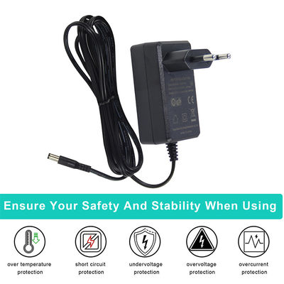 Adaptador de alimentación de 12 V de corriente continua de EU Plug  European AC to DC Wall Charger para LED, router, cámara y electrónica