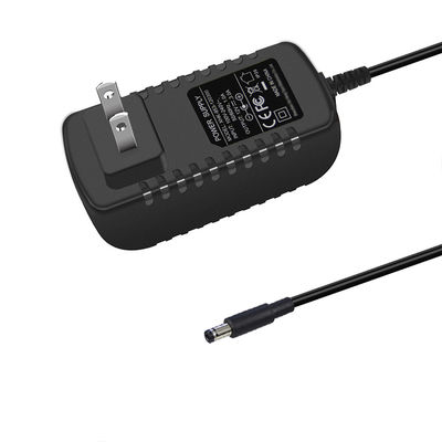 Adaptador de alimentación de corriente continua de enchufe de EE.UU. 12V / 5V / 9V cargador de pared de corriente continua de corriente continua de corriente continua para la tira LED / enrutador / CCTV / electrónica 24W / 12W