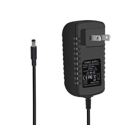 Adaptador de alimentación de corriente continua de enchufe de EE.UU. 12V / 5V / 9V cargador de pared de corriente continua de corriente continua de corriente continua para la tira LED / enrutador / CCTV / electrónica 24W / 12W